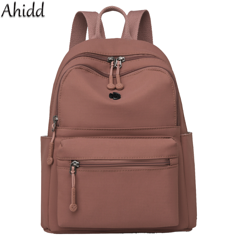 Canvas Backpack Casual - カジュアルマルチポケットバックパック女性用防水ナイロンデイパック女性軽量バックパックレディース大容量トラベルバッグ