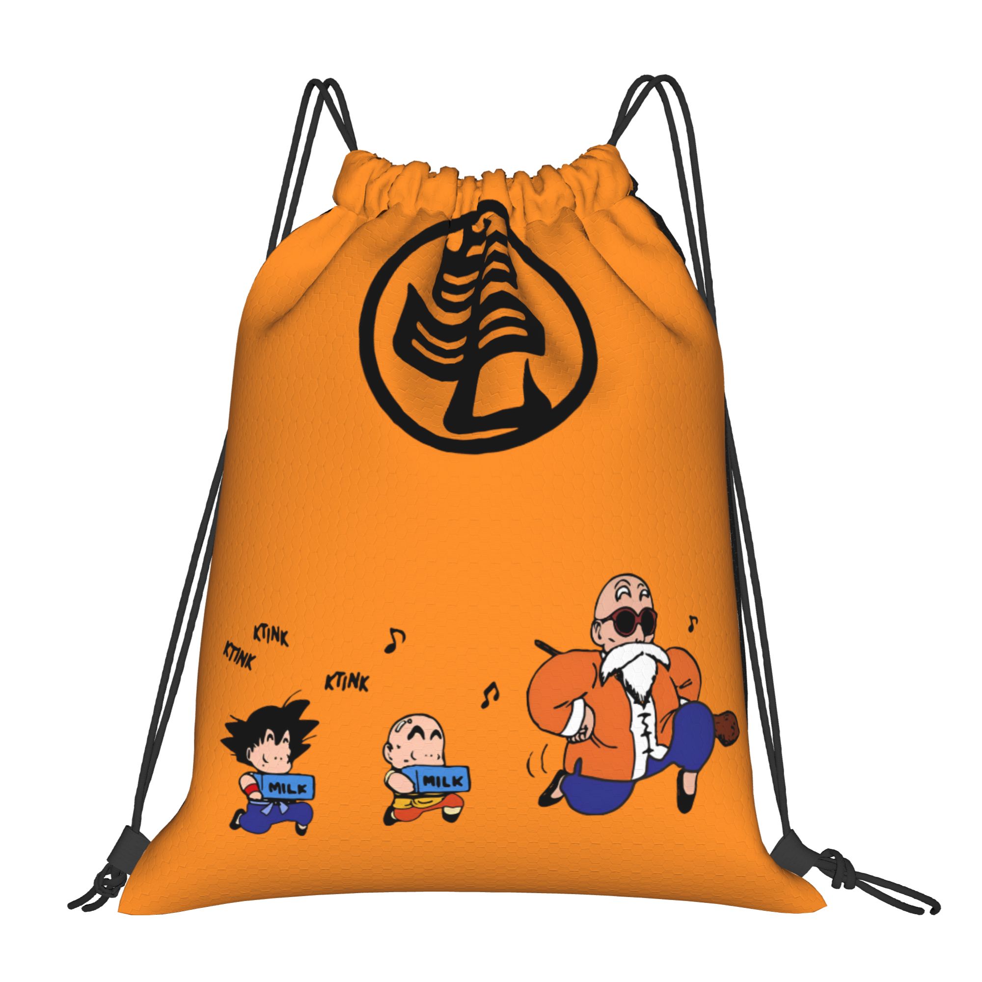 Drawstring Gym Bag - D-Dragon B-Ball Masters Roshis 巾着バックパックバッグ男性軽量タートルハーミッツ漫画ジムスポーツサックパックサック