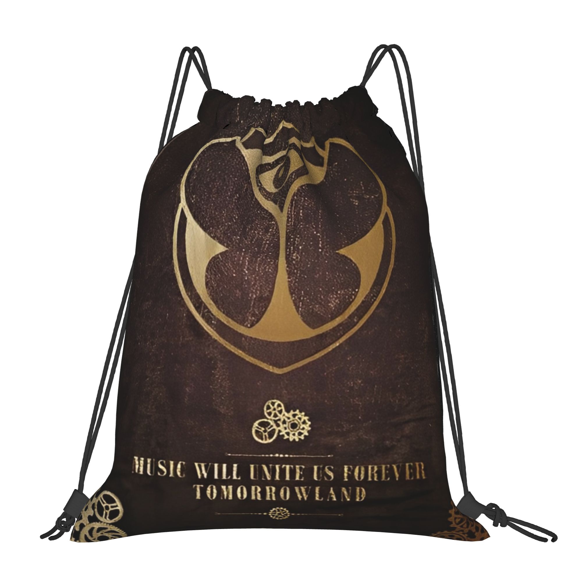 Drawstring Gym Bag - Tomorrowlands 巾着バッグ スポーツバックパック ジムサックパック 運動用防水ストリングバッグ