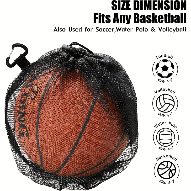Drawstring Gym Bag - コンパクトで持ち運び可能なバスケットボール巾着メッシュバッグ - ジム、ビーチ、旅行用の折りたたみ式多目的耐久性のある防水キャリアバッグ