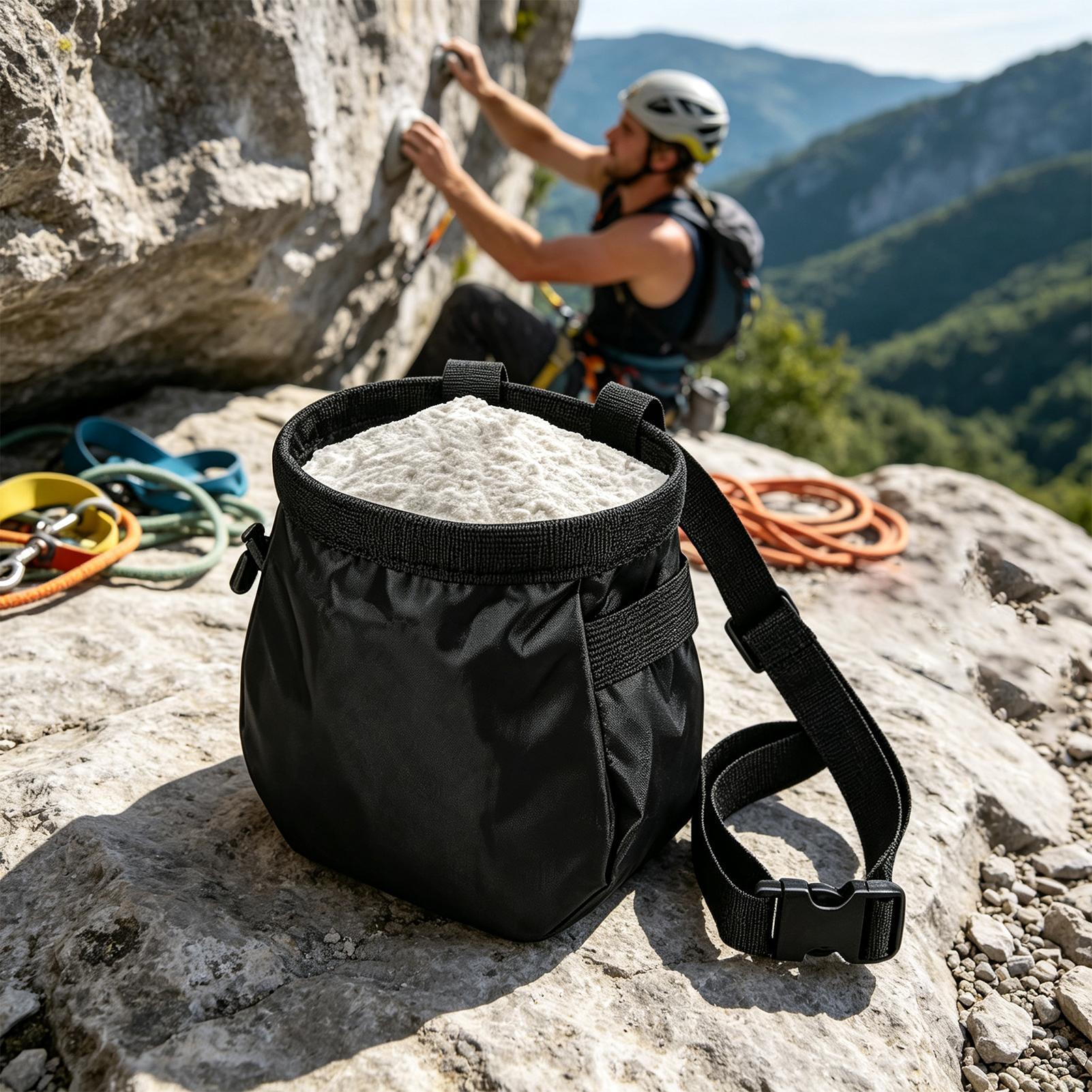 ロッククライミングチョークバッグ 防水巾着ポーチ ポケット＆ - Drawstring Gym Bag のレビューと価格