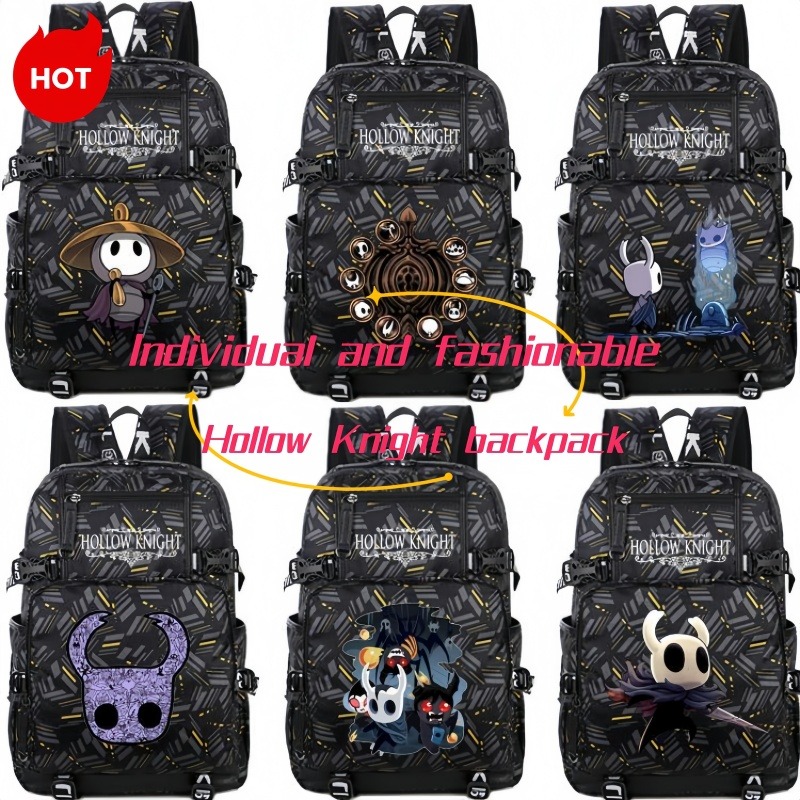 ホロウナイト バックパック アニメ 漫画 個性 大容量 プリ - School Backpack Teen のレビューと価格