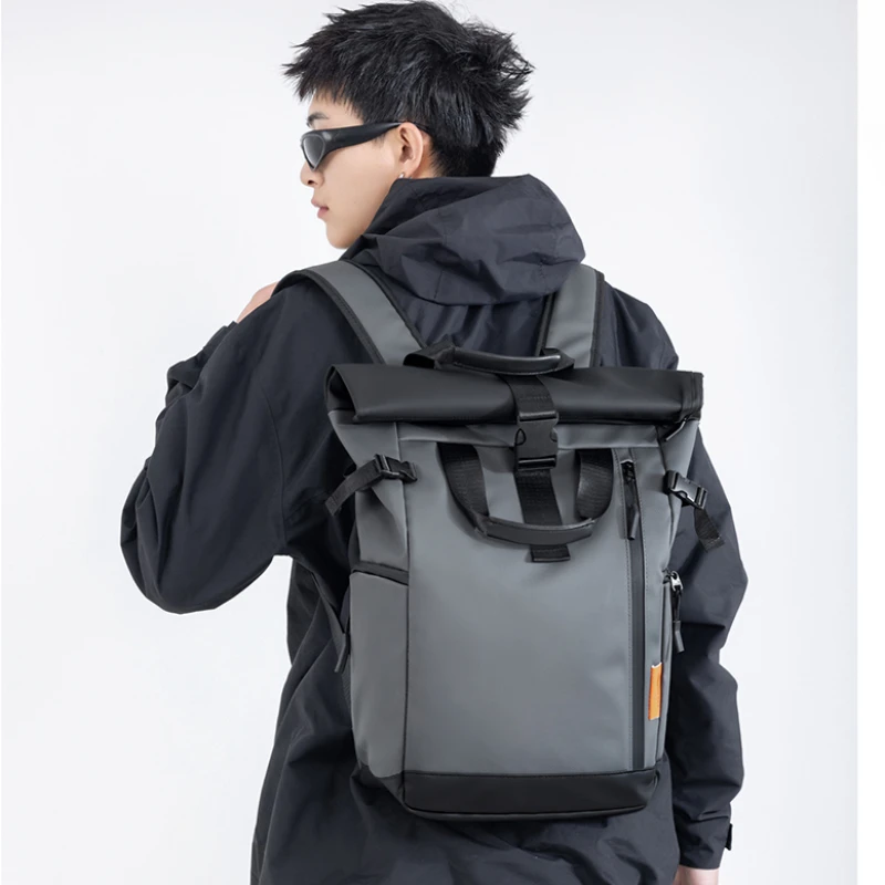 ユニセックスでおしゃれなミニマリストデザイン、大容量防水バッ - Canvas Backpack Casual のレビューと価格