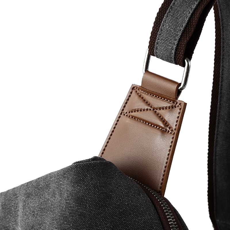 MTE ELAN 大容量レトロキャンバススリングバッグ男性革 - Canvas Backpack Casual のレビューと価格