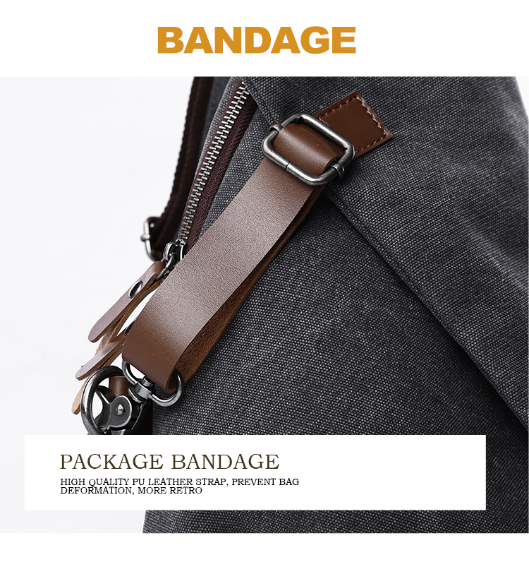 MTE ELAN 大容量レトロキャンバススリングバッグ男性革 - Canvas Backpack Casual のレビューと価格