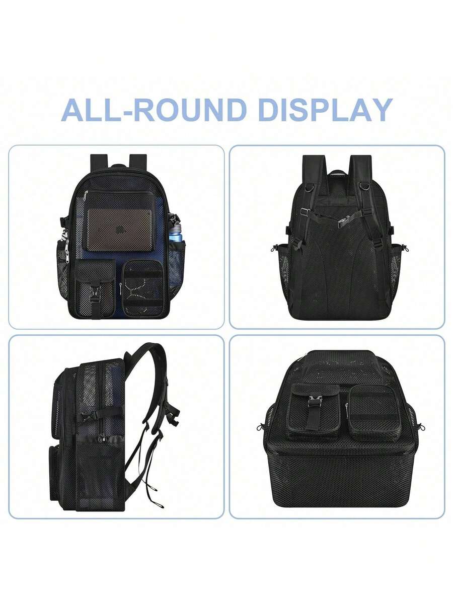 メッシュバックパック 36L 大型ヘビーデューティーカジュア - Canvas Backpack Casual のレビューと価格